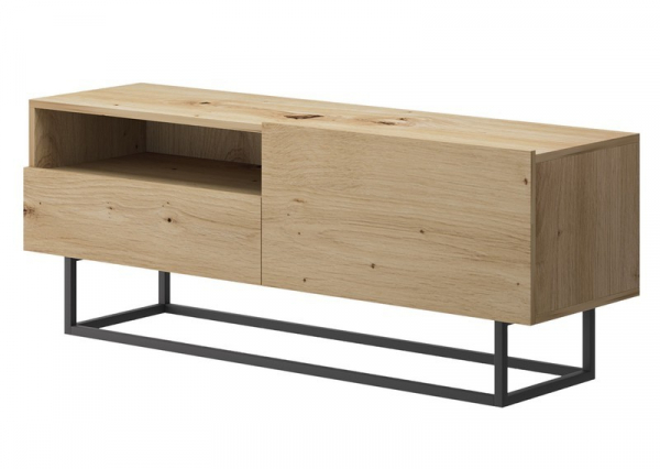 Szafka RTV częściowo otwarta ENJOY ERTVSZ120 w kolorze artisan