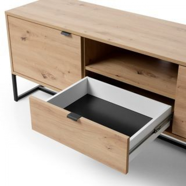 Szafka RTV AMBER w kolorze dąb artisan 3