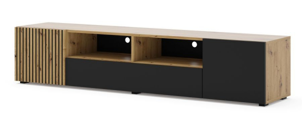 Szafka RTV stojąca AURIS 3D grafit